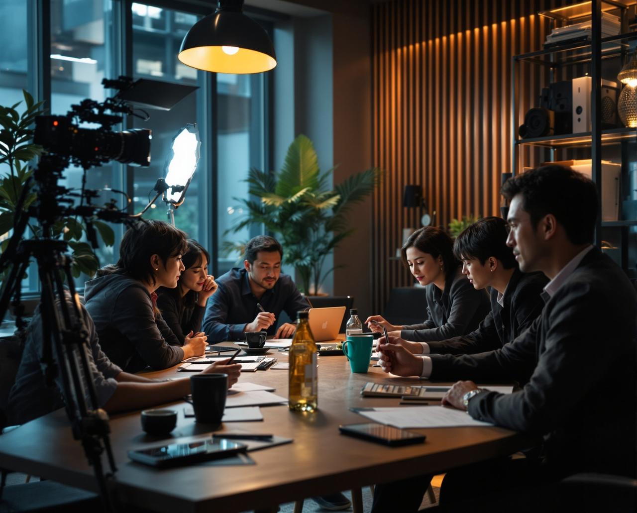 无夜影院办公环境